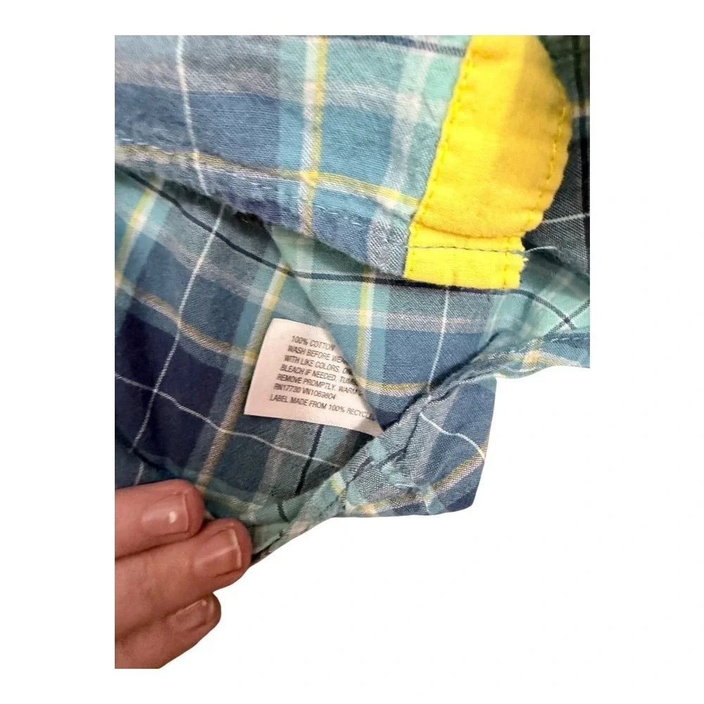 Carter's Cat & Jack Baby Boy 3-6M‎ Clothing Lot 7pc Plaid Shirts Jeans Pants Set
